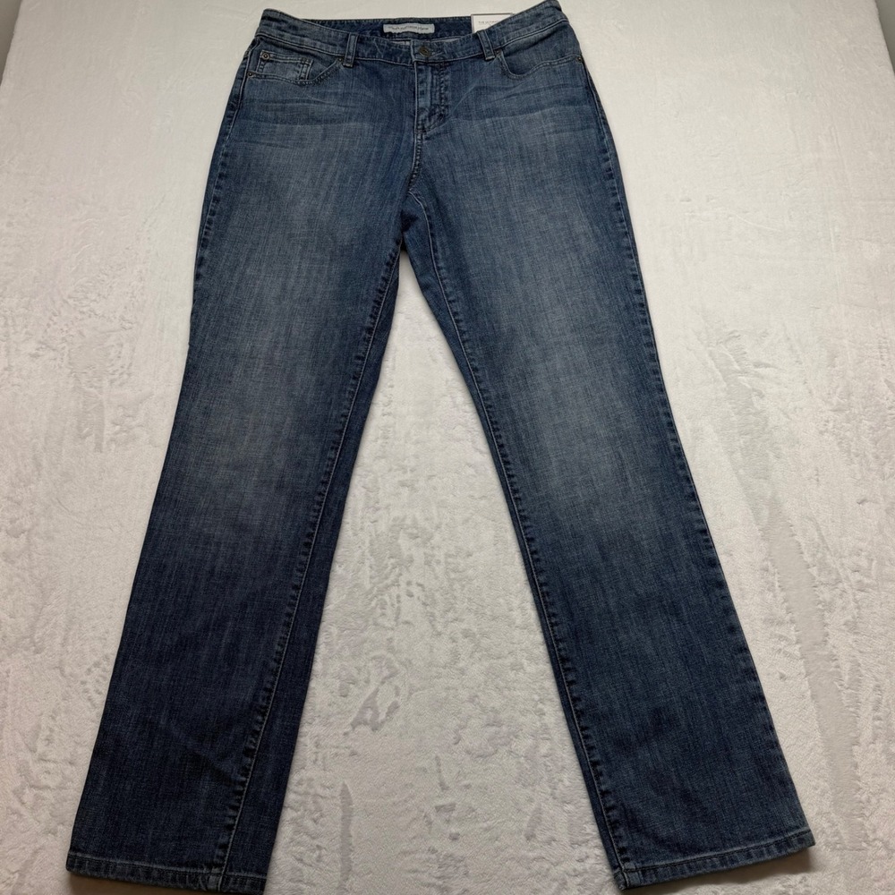Chico's Platinum Denim Jeans 1.5 Regular NWT Slim Leg True Blue Ultimate Fit